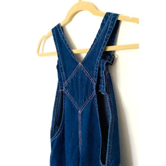 Levis Rare Vintage SF 207 Orange Tab Denim Blue Jeans Overalls Unisex Sz 12 - Picture 4 of 16